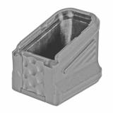 Polymer Base Pad +5, Base Pad, Gray, For Glock 17 BPAD-G17-5-GRY