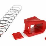 Polymer Base Pad +5, Base Pad, Red, For Glock 17 BPAD-G17-5-R