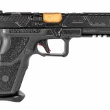 O.Z-9, Semi-automatic Pistol, 9MM, 4.5" Match Grade Barrel, Steel Frame, Polymer Grip, Competition Black Slide/Bronze Barrel, 17Rd, ZEV Exclusive O.Z-9 Signature Slide, ZEV PRO Flat Face Trigger, ZEV O.Z-9 PRO Plus Magwell, ZEV O.Z-9 Custom SKB Case, Mag