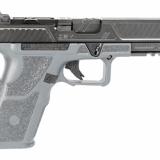 OZ9 Standard, Semi-automatic, Striker Fired, Polymer Frame Pistol, Full Size, 9MM, 4.49" Barrel, Black Slide/Gray Frame, Trigger Safety, Fiber Optic Front Sight, 17 Rounds, 2 Magazines OZ9-STD-COM-G