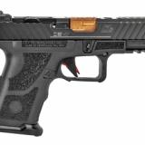 O.Z-9 Compact, Semi-automatic, 9MM, 4" Barrel, Steel Frame, Black/Bronze Finish, 15 Round, Fiber Optic Sights OZ9C-CPT-HYP-B-BRZ