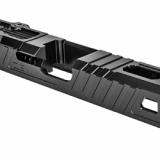 Omen Stripped Slide RMR w/Cover, For Glock 19 Gen 4, Black Finish SLD-Z19-4G-OMEN-RMR-DLC