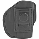 4 Way Holster, Concealment & Belt Holster, IWB/OWB, Stealth Black Leather, Fits Glock 42/43, S&W Bodyguard, Right Hand, Size 2 4WH-2-SBL-R