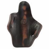 BHC, OWB Belt Holster, Size 1, Matte Finish, Vintage Leather, Right Hand BH1-VTG-R
