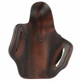 BH1 Optic Ready, OWB Belt Holster, Fits Optic Ready Commander Size 1911, Matte Finish, Vintage Leather, Right Hand OR-BH1S-VTG-R