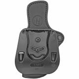 OR, Optics Ready Belt Holster, Right Hand, Stealth Black, Leather OR-PDH-2.4-SBL-R