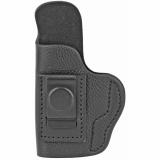 Smooth Concealment Holster, Leather Inside Waistband Holster, Left Hand, Night Sky Black, Fits Glock 43 & 43X & Ruger LC9 & SR22, Size 3 SCH-3-NSB-L