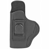 Smooth Concealment Holster, Leather Inside Waistband Holster, Left Hand, Night Sky Black, Fits Glock 17 19 22 23 & S&W MP40/MP9/Shield, Size 4 SCH-4-NSB-L