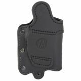 Ultra Custom Light Bearing, OWB Belt Holster, Fits Multiple Compact to Full Size Semi-Auto Pistols w/Light, Matte Finish, NightSky Black Leather, Right Hand UCLB-2.1-NSB-R