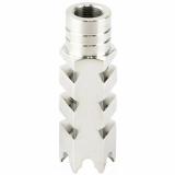 Shark Muzzle Brake, 1/2-28 Thread With Crush Washer, Fits AR-15, Stainless Steel A.5.10.2252