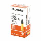 Rimfire, 22LR, 40 Grain, Solid Point, Standard Velocity, 50 Round Box 1B222332