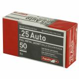 Aguila .25 Auto 50 Grain Full Metal Jacket