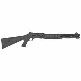 MAC 4 Tradesman Shotgun, Semi-automatic Shotgun, 12 Gauge, 3" Chamber, 18.5" Barrel, Anodized Finish, Black, Pistol Grip Polymer Stock, Agency Arms M-LOK Handguard, Ghost Ring Sight, Includes 3 Chokes - F, M, IC, 5 Rounds 10049