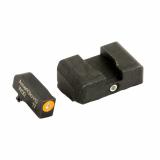 Pro i-dot Set For Glock  Front ProGlo Green Tritium With Orange Outline Single Dot Green Rear Sight
