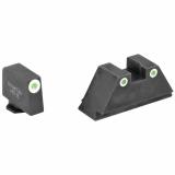 Classic Tritium Night Sights For Glock All Models Suppressor Set Green Front Green Rear