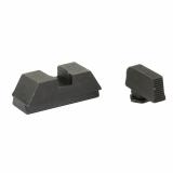 Optic Compatible Sets for Glock | For Glock 43X and 48, Black Front and Rear, .220" Front and .295" Rear, Lower 1/5 Co-Witness with Holosun, Not Compatible with RMRcc GL-453