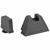 Tall Suppressor Sights, 3XL Height, Fits All Glocks Except 42/43, Black Serrated .365" Front, Flat Black .451" Rear GL-506