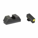 Optic Compatible Sets for Glock, For Glock 43X/48 MOS, Green Tritium with LumiGreen Outline, Black Rear, .220" Front and .295" Rear GL-680