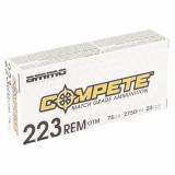Compete, 223 Remington, 75 Grain, Open Tip Match Bullet, 20 Round Box 223075-OTM-A20