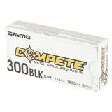Compete, 300 Blackout, 155 Grain, Open Tip Match Bullet, 20 Round Box 300B155-OTM-A20