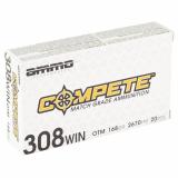 Compete, 308 Winchester, 168 Grain, Open Tip Match Bullet, 20 Round Box 308168-OTM-A20