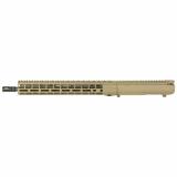 M5 Complete Upper, 308 Winchester, 16" Barrel, 1:10 Twist, Rifle Length Gas System, ATLAS S-ONE Handguard, Cerakote Finish, Flat Dark Earth, Does Not Include BCG or Carry Handle APAR538715M22