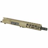 M4E1-T, AR15 Complete Upper, 300 Blackout, 8" Barrel, 1:7 Twist, Pistol Length Gas System, Cerakote  Finish, Flat Dark Earth, Does Not Include BCG or Charging Handle APAR700711M1