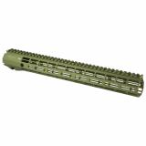 Atlas R-One, M-LOK, Handguard, 15", Anodized Finish, Olive Drab Green, Fits AR15 Rifles APRA501178A