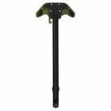 BREACH, AR-15 Charging Handle, Ambidextrous, Small Lever, Gas Deflection Shelf, Anodized Finish, Black and Olive Drab Green APRA700130C