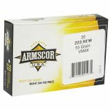 Ammunition, 223 Rem, 55 Grain, V-Max AC223-5N