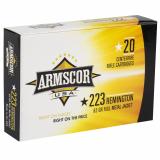 Armscor Rifle Ammunition .223 Remington 62 Grain Full Metal Jacket