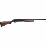 AG26 Pump Shotgun, 12 Gauge, 3" Chamber, 26" Barrel, Walnut Stock, Matte Finish, Black, Fiber Optic Front Sight, Push Button Safety, 5 Rounds, Includes Chokes - IC - M - F PA12H26-WD