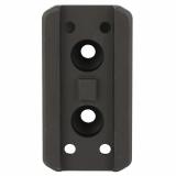 Optic Plate, Tall Height, Anodized Finish, Black, Fits Arisaka Offset Optic Mount, For Aimpoint Micro T1/T2/H1/H2, SIG Romeo 4, 5 (not 5X), Holosun HS403 (not A), HS503, HS515, HS530, Vortex Crossfire OOM-P11