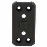 Optic Plate, Anodized Finish, Black, Fits Arisaka Offset Optic Mount, For Aimpoint Micro T1/T2/H1/H2, SIG Romeo 4, 5 (not 5X), Holosun HS403 (not A), HS503, HS515, HS530, Vortex Crossfire OOM-P5