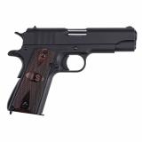 1911, Semi-automatic, 1911, Commander, 45 ACP, 4.25", Steel Frame, Matte Black, Wood Grips, 7Rd 1911BKOWC