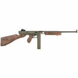 M1 Tanker, Semi-automatic, Rifle, 45ACP, 16.5" Barrel, OD Green Cerakote Finish, Walnut Fixed Stock with U.S. Logo and Horizontal Foregrip, Right Hand, 2 Mags, (1) 30Rd & (1) 20Rd, Weighs 11.5 lbs., Blade Front Sight & Fixed Battle Rear Sight TM1C1