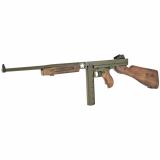M1 Tanker, Semi-automatic, Rifle, 45ACP, 16.5" Barrel, OD Green Cerakote Finish, Walnut Fixed Stock with U.S. Logo and Horizontal Foregrip, Right Hand, 2 Mags, (1) 30Rd & (1) 20Rd, Weighs 11.5 lbs., Blade Front Sight & Fixed Battle Rear Sight TM1C1