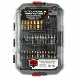Accu-Punch Master Set, 37 Piece Punch Set, Includes 13 Nickel Plated Flat Tip Punches, 13 Nickel Plated Roll Pin Punches, 7 Brass Punches, 2 Flat Sided Punches, 1 Nylon Punch, 1 Taper Punch, 1 Pair of Plastic Tweezers AVMAPS
