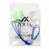 Foam Ear Plugs, Green, 100 Pair with Lanyard FP-100GP