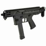 GHM9, Semi-automatic Rifle, SBR, 9MM, 4.3" Barrel, Anodized Finish, Black, Telescoping Stock, Glock Magazine Compatible, 1 Magazine, 33 Rounds BT-450008-SBR-G-TS - DISCONTINUED