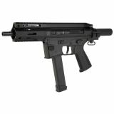 SPC9 | 9MM, 5.9" Barrel, Threaded And 3-Lug Muzzle, Black,  Glock Magazine Compatible, 32 Rounds, 1 Magazine, Includes Hard Case, Telescoping Brace Adapter BT-50 - DISCONTINUED