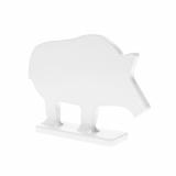 Silhouette Knock Over Targets, 1/4" Steel Targets, 1/5 Scale, (4) Piece Set, Silver BC-47422