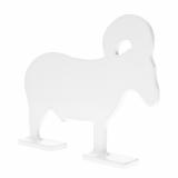 Silhouette Knock Over Targets, 1/4" Steel Targets, 1/5 Scale, (4) Piece Set, Silver BC-47422