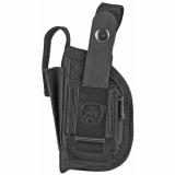 Extreme Belt Holster For Mini Semi Auto 2 Inch Barrel With Laser Or Light Black