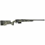 B-14 Series HMR Carbon Wilderness Rifle, Bolt Action Rifle, 308 Winchester, 20" Barrel - Carbon Fiber, Threaded 5/8-24, with Omni Muzzle Brake, Cerakote Finish, Black, Overmolded Mini-Chassis Stock, Fits Remington 700 Scope Base with 6X48 Screws, 5 Round