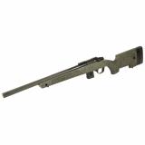 MR-X Competition, Bolt Action Rifle, 17 HMR, 20" Carbon Fiber Barrel, Matte Finish, Black, Green Stock, 10 Rounds, 1 Magazine BMR012