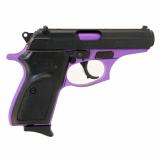 Thunder, Semi-automatic, DA/SA, Compact, 380ACP, 3.5", Alloy Frame, Black/Purple Finish, Polymer Grips, 8Rd, Fixed Sights T380PRP8