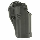 CQC SERPA Holster With Belt and Paddle Attachment,Fits Sig Sauer P250/P320 Full Size and Compact, Left Hand, Black 410561BK-L