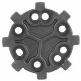Serpa Quick Disconnect System Male Adapter With Screws Black