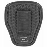 Model 7934 AccuMold Elite Open Handcuff Case, Basket Weave Duraskin, Black Finish 22966